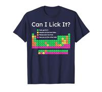 Can I Lick It Periodic Table T-Shirt, Men, Navy Blue, 6X-Large