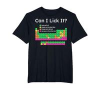 Can I Lick It Periodic Table T-Shirt, Men's Big and Tall, Black, 5X Tall