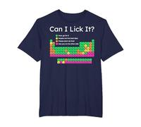 Can I Lick It Periodic Table T-Shirt, Men's Big and Tall, Navy Blue, 3X Tall