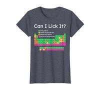 Can I Lick It Periodic Table T-Shirt, Women, Heather Blue, X-Small