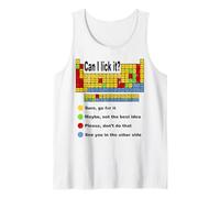 Can I Lick It Periodic Table Teacher Student Vintage Tank Top