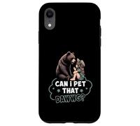 Can I Pet That Dawg Pet Dog Meme Bear Talking With Girl Case for iPhone XR