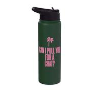 Can i Pull You for a Chat Tshirt Women Men Island Vacation Stainless Steel Insulated Water Bottle