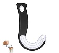 Can Opener for Seniors, Pull Ring Can Opener, J Shaped Kitchen Helper, for Cans with Locking Rings (Black)