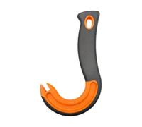 Can Opener - Homiladi J Hook Tin Opener & Easy Open Ring Pull Jar Opener with No-Slip Grip for Seniors, Kids & Weak Hands | Manual Soda, Beer, Pop Top Tin Bottle Lid Lifter Tool (Orange)