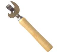 Can Opener - Homiladi Multi-Functional Tin, Jar & Bottle Opener with Wood Handle | Side-Cut Design for Effortless Opening | Effortless Opening for Camping, Kitchen Tools & Travel