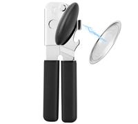 Can Opener Manual with Magnet Lift, Heavy Duty Handheld Smooth Edge Can Tin Opener for Seniors, Durable Sharp Cutting Blade,Easy Turn Knob,Multifunctional Bottle Opener