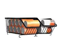 Can Rack Organizer - 2 Tier Iron Dispenser Stackable, Can Storage Rack, Heavy Duty Organizer for Canned Goods, Kitchen Pantry Storage Solution, Compact and Space Saving Organizers for Home, Cabinet