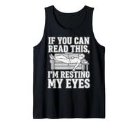 Can Read Sleep Sarcastic Tired Napping Grandpa Resting Eyes Tank Top