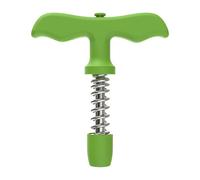 Can Ring Pull Opener Spring Pressure, Practical Straw Hole Punch Food Grade Stainless Steel Coconut Hole Opener Tool Pouch for Thai Coconut, Orange 2Pack (Green, 12. 1CM* 10. 6CM* 8CM)