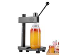Can Sealing Machine Manual, Hand Crank Soda Can Sealer with Scale, Adjustable Height, Fit 250/330/400/500/650ml and Jars Diameter 51mm, Light Aerospace Aluminum, for Home and Commercial