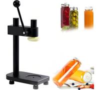Can Seamer Machine, Aluminum Alloy Hand Tool for Sealing Jars and Bottles, Height Adjustable for Canned Food, Milk Tea, Coffee, Home and Commercial Use