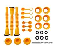 Can Spout Replacement - Can Nozzle Replacement Set | Leak-Proof Flexible Nozzle with Vent Cap | Rubber Gasket | Durable Parts for Safe Pouring and Storagem | Parts for Most Gas Gallon