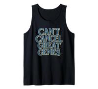 Can’t Cancel Great Genes Funny Blue Patriotic Graphic Tank Top