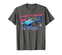 Can’t Catch Me I’m Three Racing Birthday Boy T-Shirt
