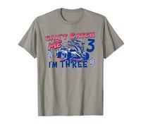 Can’t Catch Me I’m Three Racing Birthday Boy T-Shirt