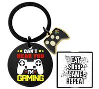 Can’t Hear You I’m Gaming Keychain for Game Player - Matching Video Game Gift with Controller Charm for Xbox PS5 Players - Keychain Gift for Teenage, Boyfriend, Husband Gaming Buddies