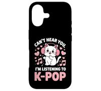 Can’t Hear You, I’m Listening to K-Pop Cat Case for iPhone 17
