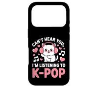 Can’t Hear You, I’m Listening to K-Pop Cat Case for iPhone 17 Pro