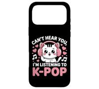 Can’t Hear You, I’m Listening to K-Pop Cat Case for iPhone 17 Pro Max