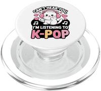 Can’t Hear You, I’m Listening to K-Pop Cat PopSockets PopGrip for MagSafe