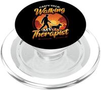 Can’t Talk Walking My Therapist Dog Walking PopSockets PopGrip for MagSafe