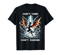 Can’t Tame The Dragon | Retro Style Pixel Art T-Shirt