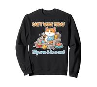 Can’t Work Today Lazy Cat With Cast And Couch Vibes Sweatshirt