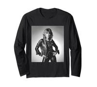 Can The Can Singer Suzi Quatro by Allan Ballard Long Sleeve T-Shirt