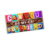Can You Be My Ex Boyfriend Novelty Chocolate Bar Wrapper Breakup Gift Present (#1290) (with chocolate bar)