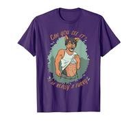 Can You See it I am Really a Furry Sexy Fursuit Sixpack T-Shirt, Men, Purple, Large