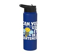 Can You Use It in A Sentence - Spelling Bee Stainless Steel Insulated Water Bottle