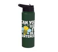 Can You Use It in A Sentence - Spelling Bee Stainless Steel Insulated Water Bottle