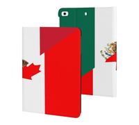 Canada And Mexican Flag Stylish Tablet Case Leather Protective Cover Compatible with IPad/ipad Mini 1/2/3/4/5 (7.9in)