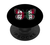 Canada and Mexico Mix Butterfly Half Canadian half Mexican PopSockets Adhesive PopGrip