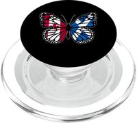Canada and Scotland Mix Butterfly Half Canadian Scottish PopSockets PopGrip for MagSafe