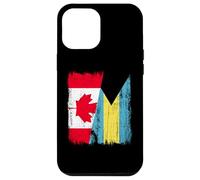 Canada Bahamas Half Flag Canadian Bahamian Jersey Case for iPhone 12 Pro Max
