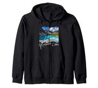 Canada Banff Moraine Lake Zip Hoodie