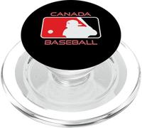 Canada Baseball Player Canadian Flag Maple Land Heritage Can PopSockets PopGrip for MagSafe