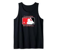 Canada Baseball Player Canadian Flag Maple Land Heritage Can Tank Top