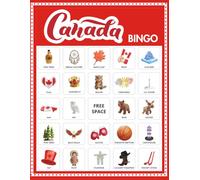 Canada Bingo: 32 player game for Canadian Party Game, Canada Day 1 July celebration, Classroom Heritage Days