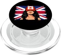 Canada Britain Flags Women Roots British Canadan Heritage PopSockets PopGrip for MagSafe