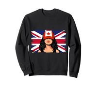 Canada Britain Flags Women Roots British Canadan Heritage Sweatshirt