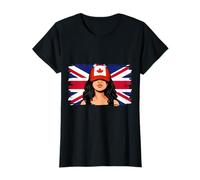 Canada Britain Flags Women Roots British Canadan Heritage T-Shirt