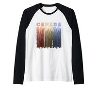 Canada British Columbia Canadian, forest landscape Raglan Baseball Tee