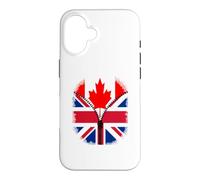 Canada British Flag - Canadian Britain UK Zipper Case for iPhone 16