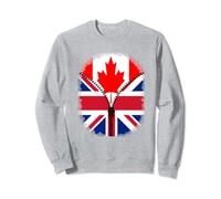 Canada British Flag - Canadian Britain UK Zipper Sweatshirt