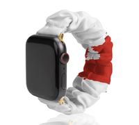 Canada Canadian Flag Fragments Universal Scrunchie Watch Band Compatible with IWatch Series 11 10 9 8 7 Strap