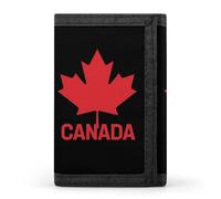 Canada Canadian Maple Leaf Funny Trifold Wallet RFID Blocking Front Pocket Wallets with ID Window Gifts for Men Women