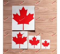 Canada Canadian Maple Leaf Vinyl Decal Sticker - 4 Pack Reflective, 5.1cm, 7.6cm, 10.2cm, 15.2cm - for Car Boat Laptop Cup
